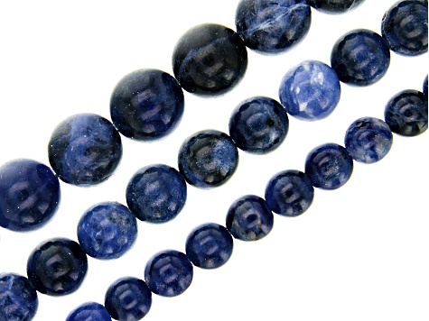 2MM BLUEBERRY SODALITE GEMSTONE BLUE ROUND 2MM LOOSE BEADS 16/"