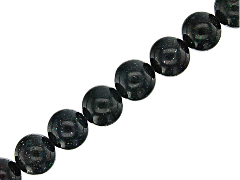 Black Honduran Opal appx 8mm Round bead strand appx 15-16"