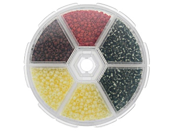 Picture of Seed Bead Set in Assorted Sizes and Colors in Storage Case