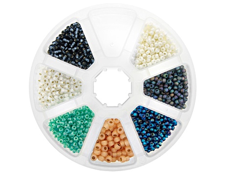 Seed Bead Kit in Assorted Colors with Storage Case - JLW11048