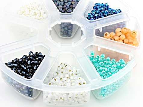 Seed Bead Kit in Assorted Colors with Storage Case