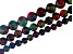 Multi Color Mosaic Quartz Appx 6, 8, & 10mm Round Bead Strand Set of 3