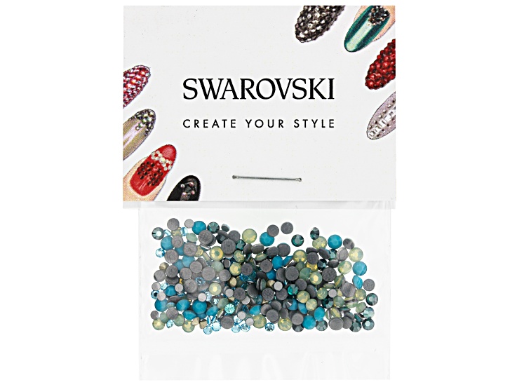 Swarovski® Ocean Breeze Nail Art Loose Crystal Bead Mix Appx 300 Pieces  Total - JLW11166A