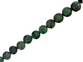 Emerald appx 5-7mm Graduated Round Bead Strand Appx 15-16"