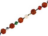 Rudraksha & Colors of the Chakra Bead Strand Appx 32" in length