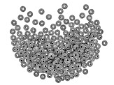 Metal Rondelle appx 8x3mm Beads in Antique Silver Tone Set of 250 Pieces Total
