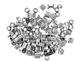 Family Love Spacer Bead Large Hole Set in 5 Styles in Antique Silver Tone 100 Pieces Total