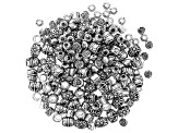 Metal Flower Spacer Bead Kit in 4 Styles in Antique Silver Tone 200 Pieces Total