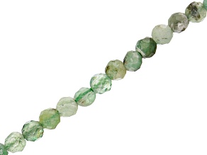 Emerald Faceted appx 2mm Round Bead Strand appx 15-16"