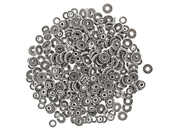 Picture of Indonesian Inspired Round Metal Spacer Beads in 2 Styles in Antique Silver Tone 500 Pieces Total