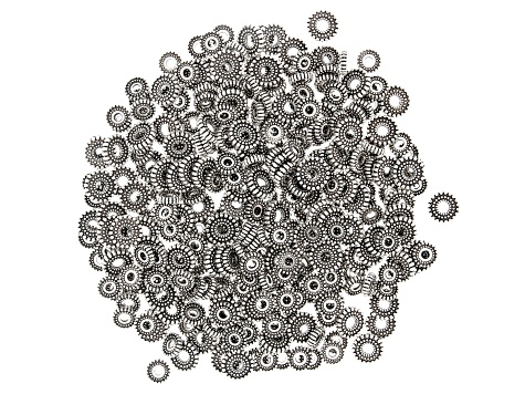 Indonesian Inspired Round Metal Spacer Beads in 2 Styles in Antique Silver Tone 500 Pieces Total