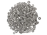 Indonesian Inspired Round Metal Spacer Beads in 2 Styles in Antique Silver Tone 500 Pieces Total