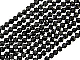 Black Spinel Faceted appx 2-2.25mm Round Bead Strand Set of 10 appx 15-16"