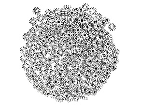 Textured Metal appx 8x3mm Round Large Hole Spacer Bead 300 Pieces Total