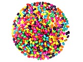 Multi-Color Wooden Tube appx 6x4-15x7mm Shape Beads 3,500 Pieces Total