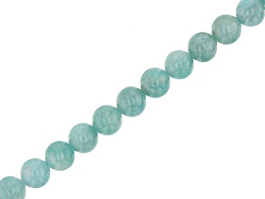 Brazilian Amazonite Round appx 6mm Bead Strand appx 15-16"