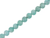 Brazilian Amazonite Round appx 6mm Bead Strand appx 15-16"