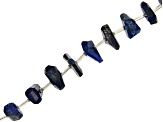 Lapis Lazuli Faceted appx 14x8-16x10mm Tumble Bead Strand appx 15-16"