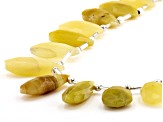 Yellow Opal Faceted Teardrop Pear appx 12x7-26x10mm Shape Bead Strand appx 15-16"
