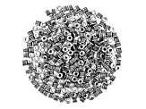 Lightweight Electroform Tube Shape Large Hole Beads in Antiqued Silver Tone 500 Pieces Total