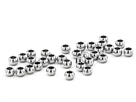 Stainless Steel Appx 3mm Round Spacer Beads Appx 500 Pieces
