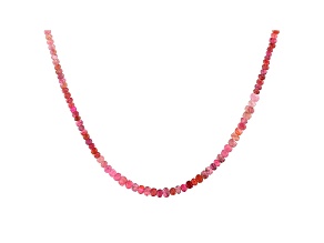 Shaded Mahenge Spinel Graduated Faceted Rondelle Bead Strand appx 17-18"