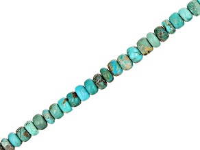 Turquoise Graduated appx 3.5-6.5mm Rondelle Bead Strand appx 13-14"