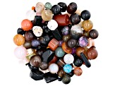 Makers Big Bead Stash - 1lb Multi-Stone Mix in Assorted Shapes, Sizes and Colors