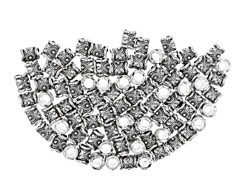 Indonesian Inspired Tube Shape Beads in 3 Styles & Sizes with Large Hole 230 Pieces Total