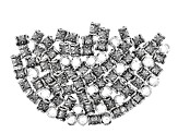 Indonesian Inspired Tube Shape Beads in 3 Styles & Sizes with Large Hole 230 Pieces Total