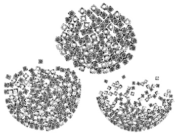 Picture of Indonesian Inspired Square Flower Spacer Beads in Antique Silver Tone in 3 Sizes 400 Pieces Total
