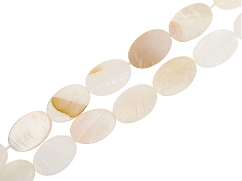 White Mother of Pearl Bead Strand Set of 8 in 4 Shapes appx 14-15"