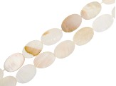 White Mother of Pearl Bead Strand Set of 8 in 4 Shapes appx 14-15"