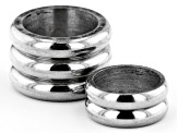 Stainless Steel Tube Shape Metal Spacer Beads with Large Hole in 3 Sizes 30 Pieces Total