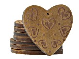 Carved Wooden Focal Top Drilled Set of 24 in 3 Shapes & Colors