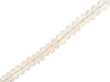 Picture of Ethiopian Opal Graduated appx 4-7mm Faceted Rondelle Bead Strand appx 15-16"
