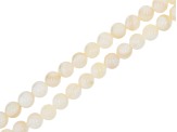 Shell and Mother of Pearl Round appx 5-6.5mm Bead Strand Set of 6 in 3 Colors appx 15-16"