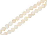 Shell and Mother of Pearl Round appx 5-6.5mm Bead Strand Set of 6 in 3 Colors appx 15-16"