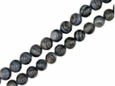 Shell and Mother of Pearl Round appx 5-6.5mm Bead Strand Set of 6 in 3 Colors appx 15-16"