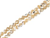 Shell and Mother of Pearl Round appx 5-6.5mm Bead Strand Set of 6 in 3 Colors appx 15-16"
