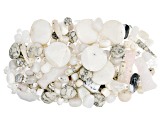 1lb. White & Gray Shades Mixed Bead Parcel in Assorted Shapes & Sizes