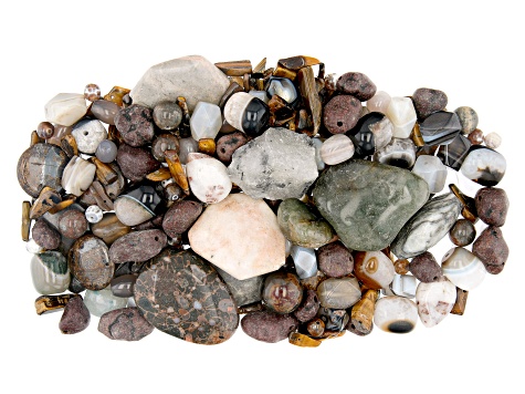 1lb. Earth-Tone Shades Mixed Bead Parcel in Assorted Shapes & Sizes