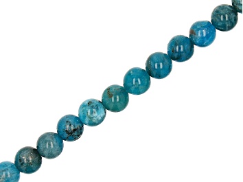 Picture of Neon Apatite appx 6mm Round Bead Strand appx 38-39"
