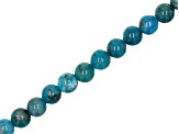Neon Apatite appx 6mm Round Bead Strand appx 38-39"