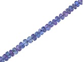 Tanzanite Faceted appx 5mm Rondelle Bead Strand appx 15-16"