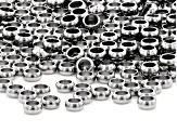 Stainless Steel appx 2.5x1mm Rondelle Spacer Beads 350 Pieces Total