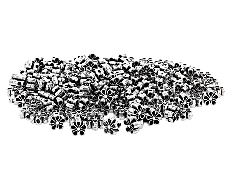 Daisy Shape Metal appx 6x3mm Spacer Beads in Antique Silver Tone 200 Beads Total