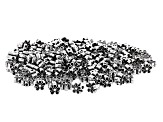 Daisy Shape Metal appx 6x3mm Spacer Beads in Antique Silver Tone 200 Beads Total