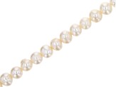 White Cultured Freshwater Pearl appx 7-8mm Potato Shape Bead Strand appx 13.5-14"