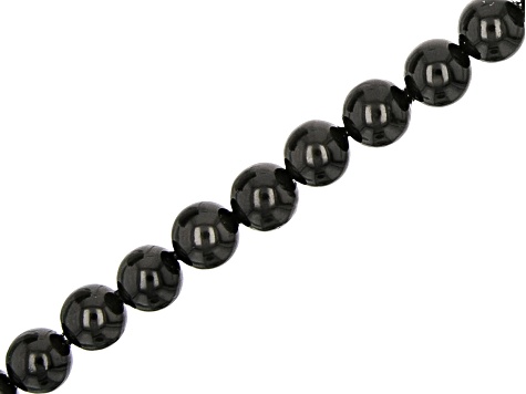 Shell Pearls appx 8mm Round Bead Strand Set of 10 in 10 Colors appx 14-15"